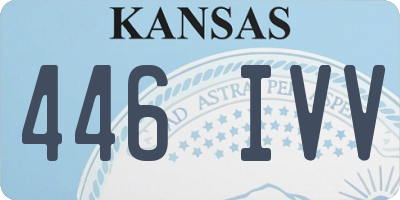 KS license plate 446IVV
