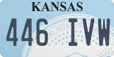 KS license plate 446IVW