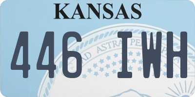 KS license plate 446IWH