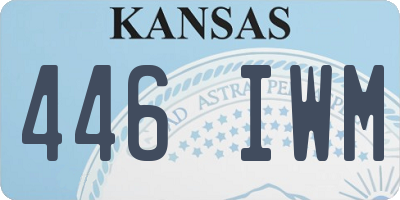KS license plate 446IWM
