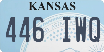 KS license plate 446IWQ