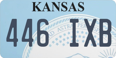 KS license plate 446IXB