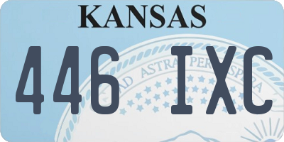 KS license plate 446IXC