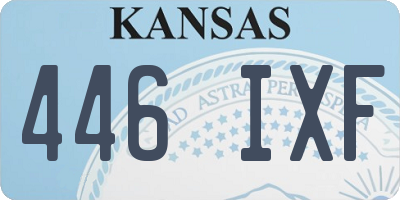 KS license plate 446IXF