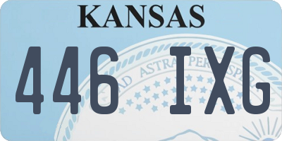 KS license plate 446IXG