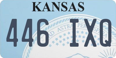 KS license plate 446IXQ