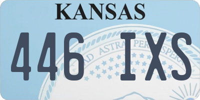 KS license plate 446IXS