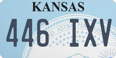 KS license plate 446IXV