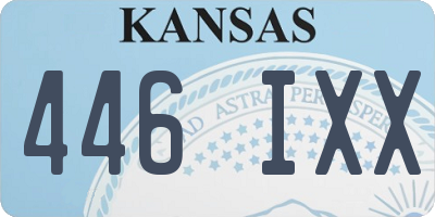 KS license plate 446IXX