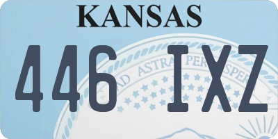 KS license plate 446IXZ