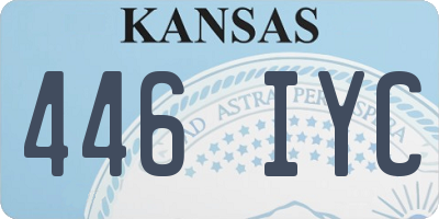 KS license plate 446IYC