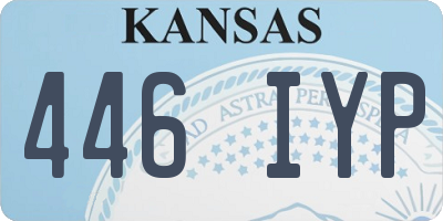 KS license plate 446IYP