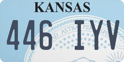 KS license plate 446IYV