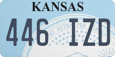 KS license plate 446IZD