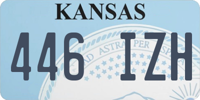 KS license plate 446IZH
