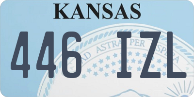 KS license plate 446IZL