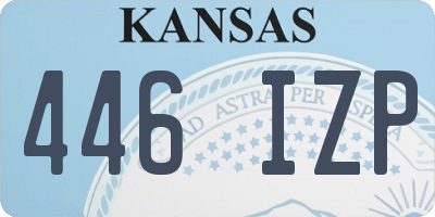 KS license plate 446IZP