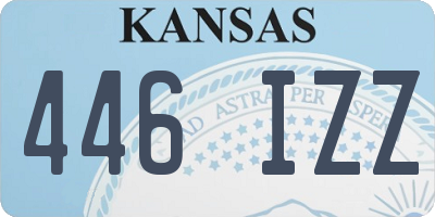 KS license plate 446IZZ