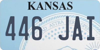 KS license plate 446JAI