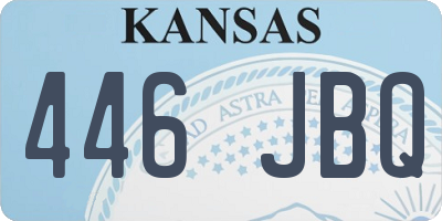 KS license plate 446JBQ