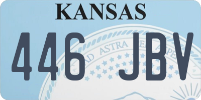 KS license plate 446JBV