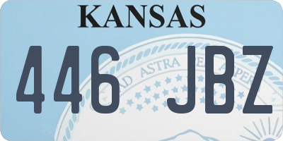 KS license plate 446JBZ