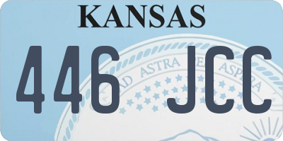 KS license plate 446JCC