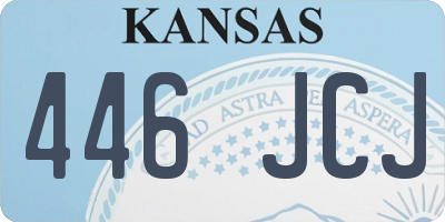 KS license plate 446JCJ