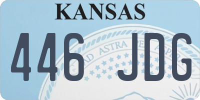 KS license plate 446JDG
