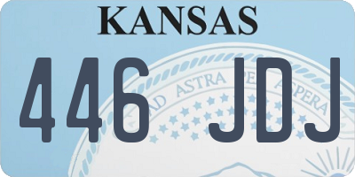 KS license plate 446JDJ