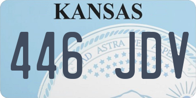 KS license plate 446JDV