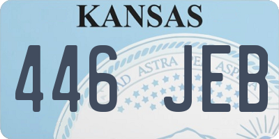 KS license plate 446JEB