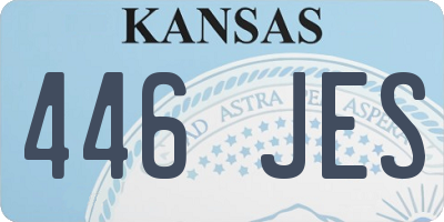 KS license plate 446JES