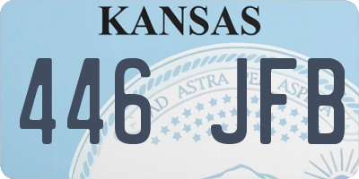 KS license plate 446JFB