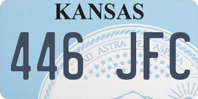 KS license plate 446JFC