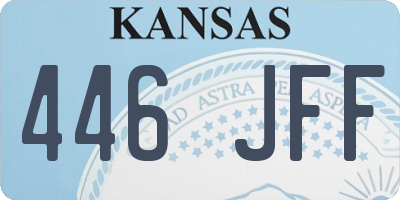 KS license plate 446JFF