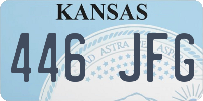 KS license plate 446JFG
