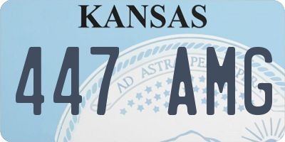 KS license plate 447AMG
