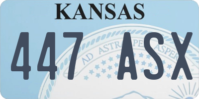 KS license plate 447ASX