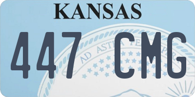 KS license plate 447CMG