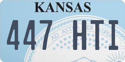 KS license plate 447HTI