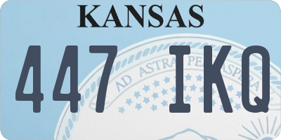 KS license plate 447IKQ