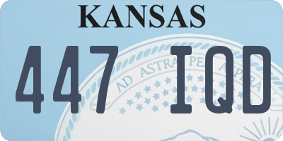 KS license plate 447IQD
