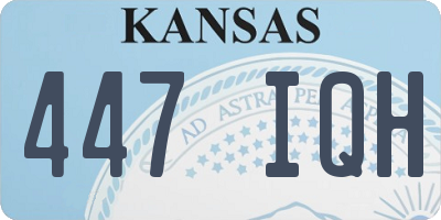 KS license plate 447IQH