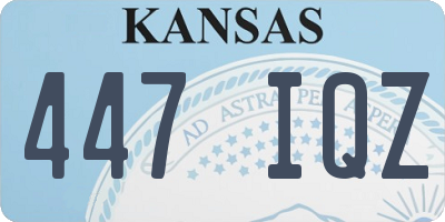 KS license plate 447IQZ