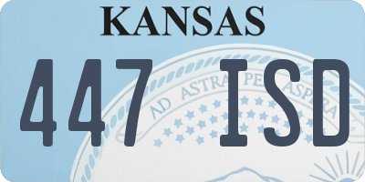 KS license plate 447ISD