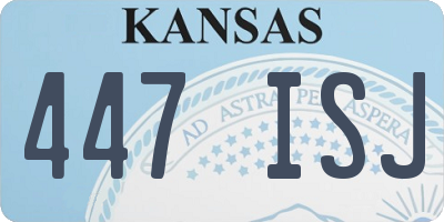 KS license plate 447ISJ