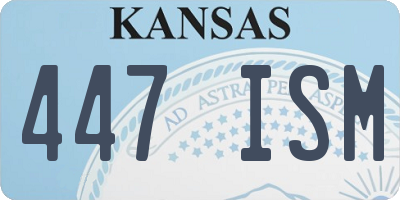 KS license plate 447ISM