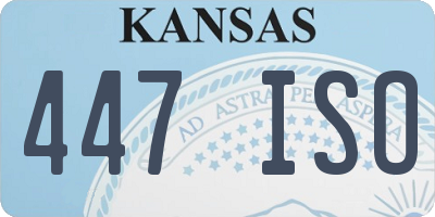 KS license plate 447ISO