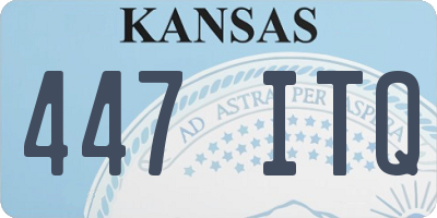 KS license plate 447ITQ